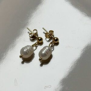 Náušnice – Miláno perla (pozlacené)